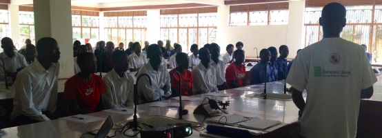 Students attending the A* Masterclass. Photo credit: Jane Thomson